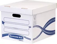 Bankers Box Archivschachtel Basic Standard für A4 in Weiß und Blau aus Papier - Bild 1