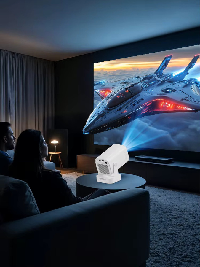 Magcubic HY310 Projektor mit Autofokus, 330 ANSI Lumen, 4K Unterstützung, Android 11, WiFi6 und Bluetooth 5.4, Weiß - Bild 6