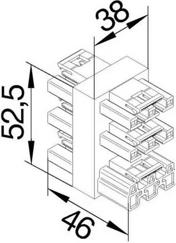 Hager GKWAXC3 Verteiler-Box - Bild 1