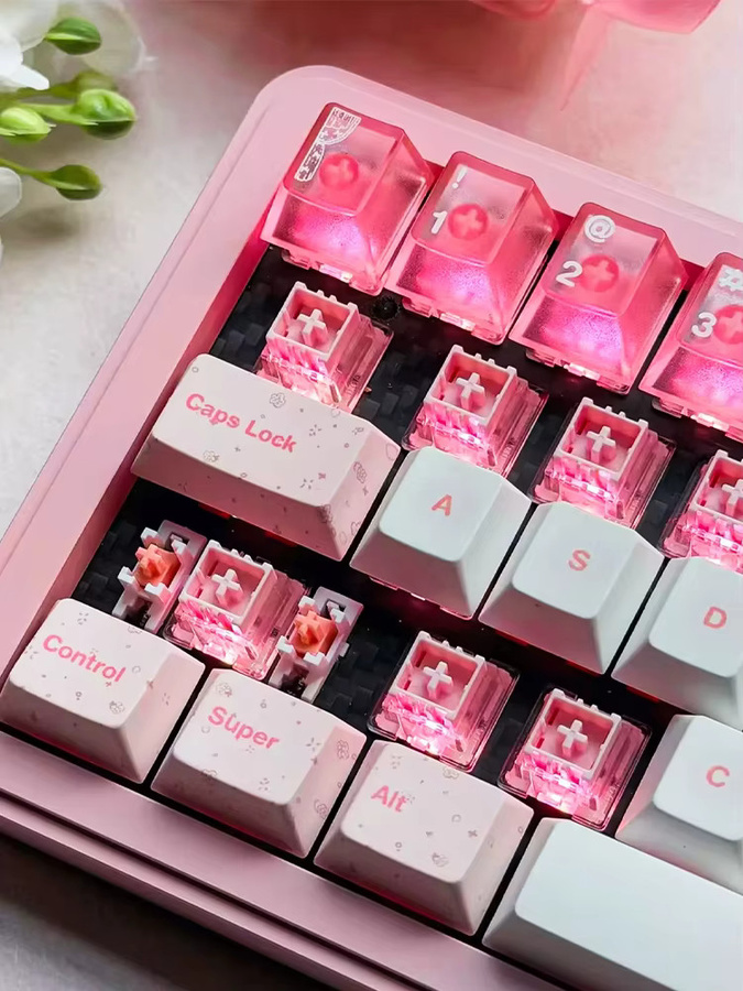 UGAMING Mount Tai HE GT Magnetschalter Pink Transparent Hall-Effect Tastaturschalter 60HE - Bild 7