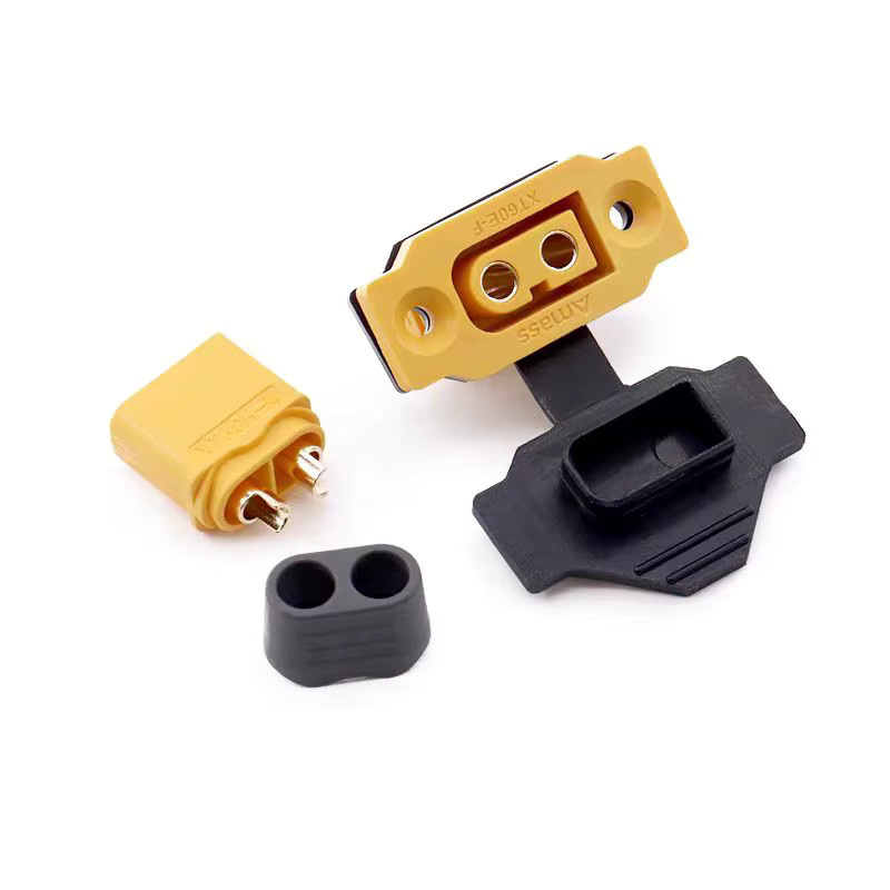 AMASS XT60E-F Hochstrom-Stecker Gelb mit 30A Vergoldeten Barrel-Plug für Modellflugzeug-Akkus - Bild 2