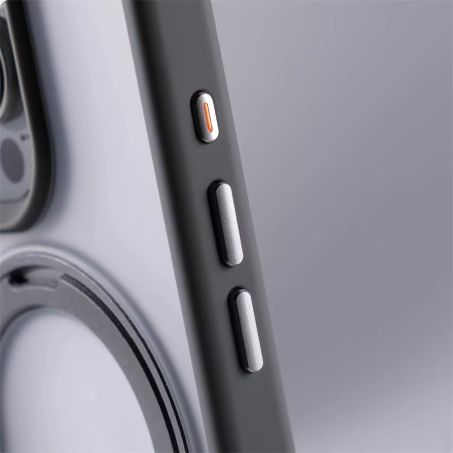 YUEDESHENG Magnetische Bumper Case mit 360 Grad Rotation und Ringhalter für iPhone 17 16 Pro Max 15 14 13 MagSafe Wireless Charging Gold - Bild 5