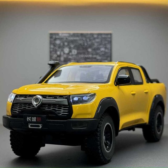 Great Wall Motor GWM Poer Alloy Muscle Car Modellauto, 1:24, mit Sound und Licht, Rückziehfunktion - Bild 1