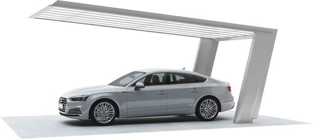 Ximax Einzelcarport MyPort 7 Typ 60 in Edelstahl-Look, B/T: 319 x 511,9 cm, silberfarben - Bild 1