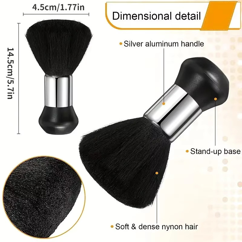 Friseur Weiche Bürste Schwarz, Haarreinigung Pinsel Set, Unisex - Bild 4