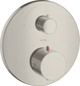Hansgrohe Axor Starck UP-THM Fertigmontageset mit Absperrventil in Edelstahl-Optik und Thermostat mit Safety Stop - Bild 1