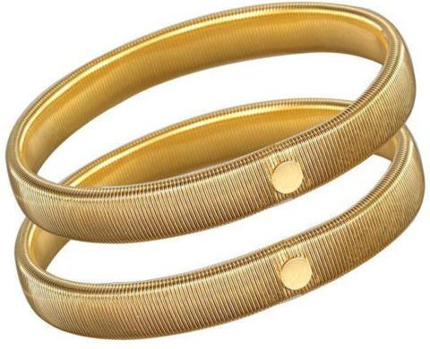 Armringe Kunststoff, gold, Unisex - Bild 1