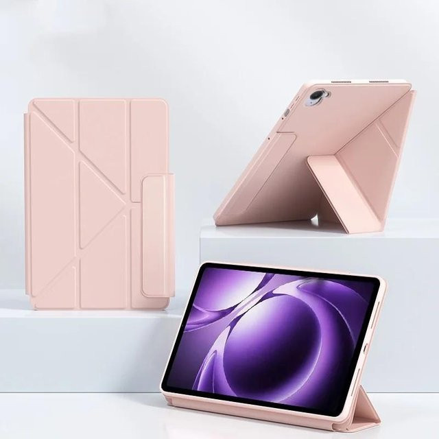 Xiaomi Smart Fold Schutzhülle aus PU-Leder mit Magnetfunktion und Ständer für Redmi Pad Mini 8,8 Zoll in Rosa - Bild 1