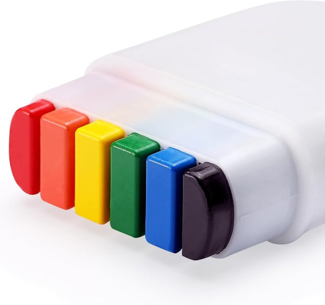 2er-Set Regenbogen Kreide in bunten Farben für Geburtstagspartys und Kostüme - Bild 1