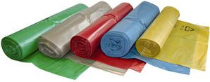 HYGOSTAR Müllsäcke Blau 120 Liter aus LDPE mit 33 my, B: 70 cm, H: 110 cm - Bild 1