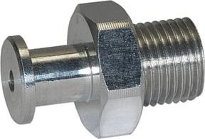 Riegler Anschlussnippel für Flachsauger PFG, rund, Farbe: Silber, M5 AG, Durchmesser: 5-10 mm - Bild 1