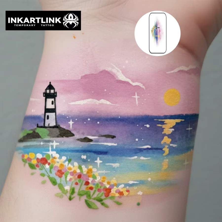 INKARTLINK Temporäre Tattoos, Wasserdicht, Körperaufkleber - Bild 2