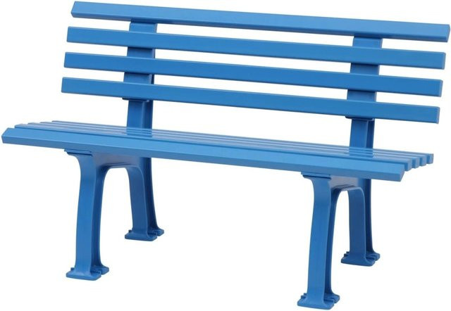 PROREGAL Gartenbank Antigua 2 Sitzer in Himmelblau aus UV-beständigem Witterungskunststoff, H x B x T: 74 x 120 x 54 cm - Bild 1