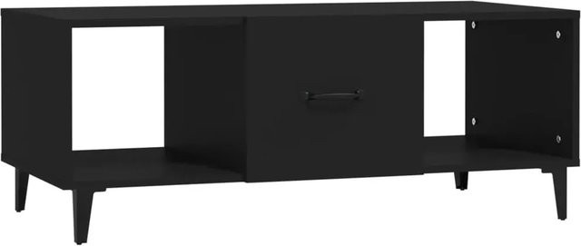 vidaXL Couchtisch Schwarz aus Holzwerkstoff und Eisen, B/T/H: 102 x 50 x 40 cm - Bild 1
