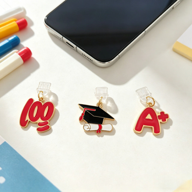 Academic Blessing A+ Perfect Score Handy-Staubschutzstecker für iPhone und Android als dekoratives Zubehör - Bild 1