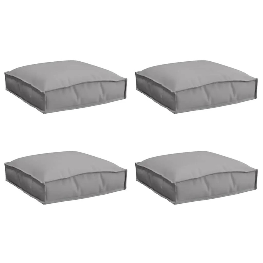 Set aus 4 Kissen von vidaXL in Grau aus Oxford-Stoff, B/T/H: 40 x 40 x 8 cm - Bild 2