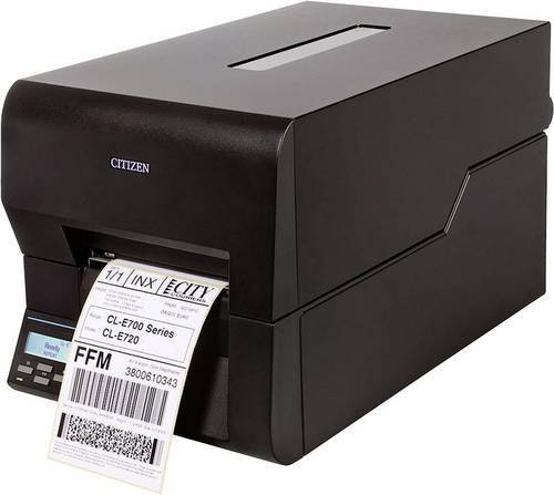 Citizen Electronics CL-E720 Etikettendrucker Thermotransfer und Thermodirekt mit 203 x 203 dpi, max. Etikettenbreite: 118 mm, USB, LAN und Wi-Fi, Schwarz - Bild 1