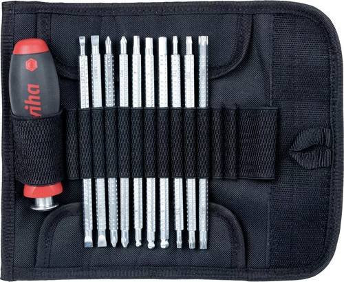 Wiha SYSTEM 6 281 Feinmechanikerschraubendrehersatz mit Wechselklingen, 11-teilig, Schlitz, PH, PZD, TX, 6KT, inklusive Tasche - Bild 1