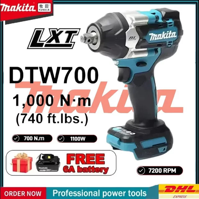 Makita DTW700 18V LXT bürstenloser Akku-Schlagschrauber mit Hochdrehmoment - Bild 1