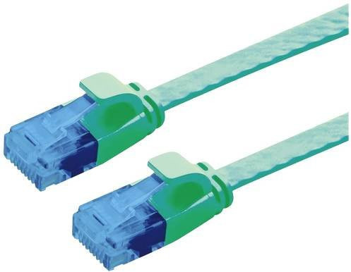 VALUE Patchkabel Kat.6A UTP extra-flach grün, Länge: 2 m - Bild 1
