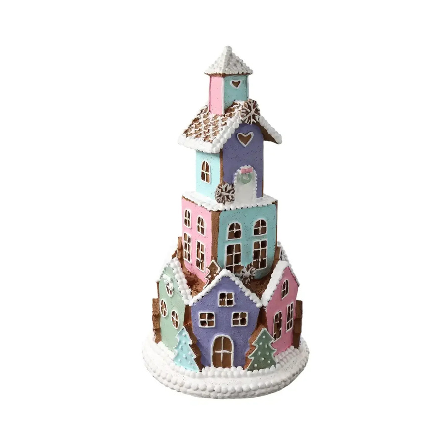 Mansion atmosphere Lebkuchenhaus mit LED in Multicolor für Weihnachten, 35 cm - Bild 1