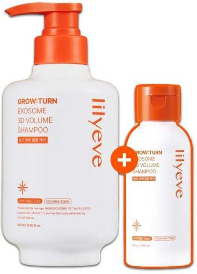 lilyeve Growturn 3D Volumen Shampoo Set, 600 ml, feines Haar - Bild 1