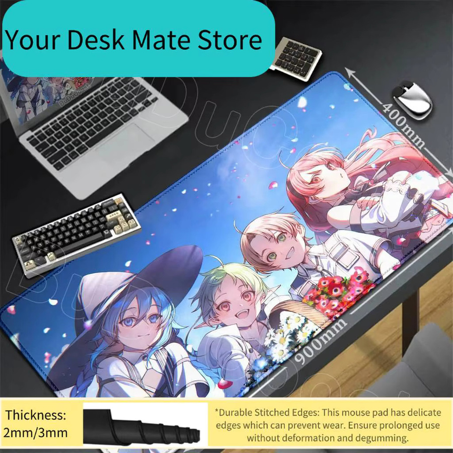 Mushoku Tensei Jobless Reincarnation Anime Roxy Mauspad XXL Multicolor rutschfeste Gaming-Tischunterlage - Bild 1