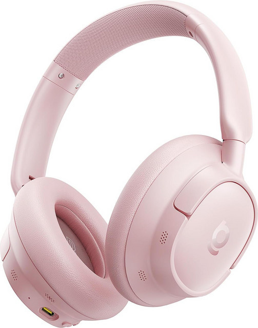Baseus Bass BH1 NC Over-Ear Bluetooth Kopfhörer mit ANC und MultiPoint in Rosa - Bild 1