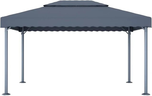 vidaXL Pavillon aus Aluminium in Anthrazit B/T: 400 x 300 cm - Bild 1