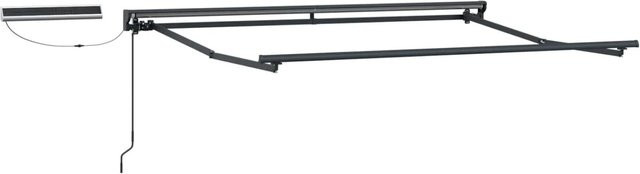 vidaXL Elektrischer Markisenrahmen Anthrazit aus Stahl, B: 300 cm, T: 250 cm - Bild 1