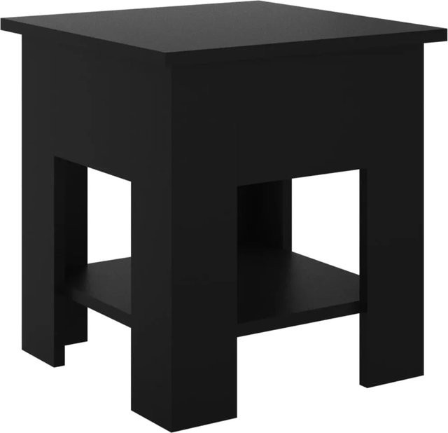vidaXL Couchtisch in Schwarz mit modernem Design aus Holzwerkstoff, B/T/H: 40 x 40 x 42 cm - Bild 1