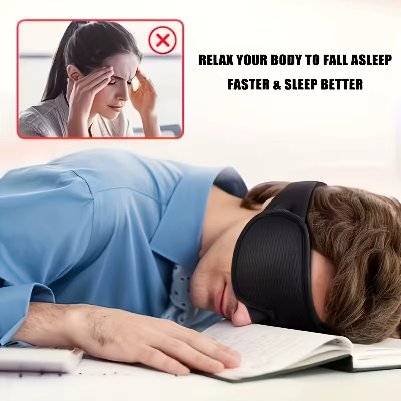 FUBEICHLY 3D-Schlafmaske, Unisex, Lichtblockierend - Bild 2