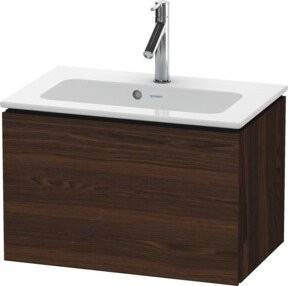 Duravit Waschtischunterschrank Compact L-Cube, Nussbaum gebürstet, Wandhängend, B/T: 62 x 39,1 cm - Bild 1