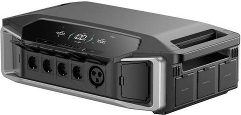 EcoFlow Delta Pro Ultra Wechselrichter in Grau mit USB-A und USB-C Anschlüssen - Bild 1