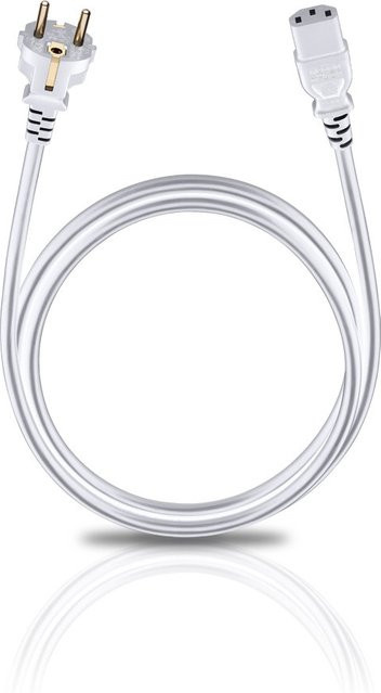 Oehlbach Powercord C 13 Universal-Netzkabel in Weiß - Bild 1