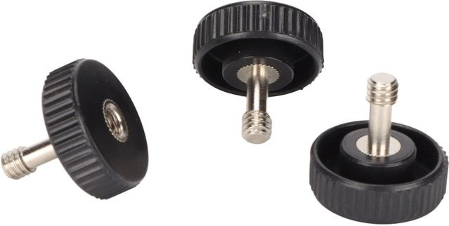 Koogeelife 3er Set 14 Zoll Stecker Buchse Schraubadapter mit Rändelknopf und Schnellverschluss für Kamera-Blitzhalterungen in Schwarz - Bild 1