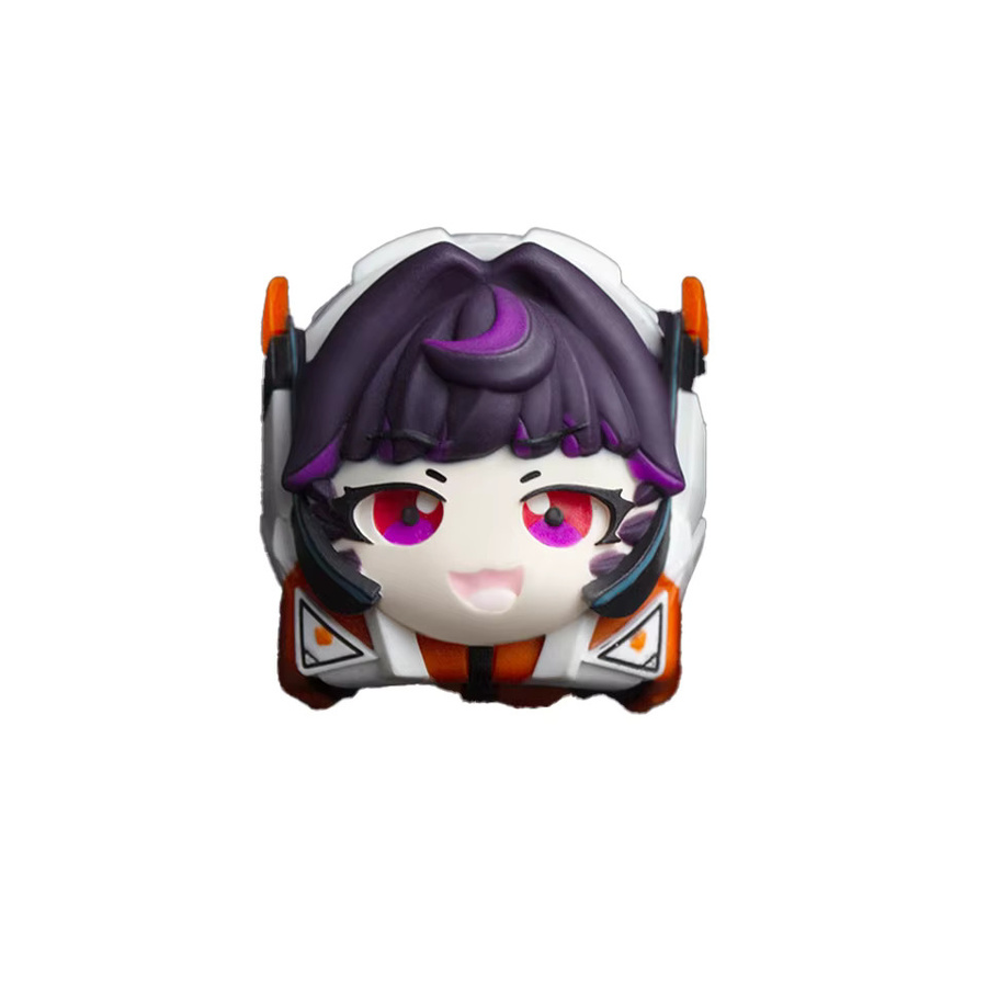 Attack Shark Overwatch Tastenkappe Juno D.VA Mercy Kiriko Personalisierte Harz-Mechanische Tastatur-Aufsatz Multicolour - Bild 4