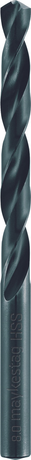 Alpen HSS Spiralbohrer DIN 338 in Grau Ø 8,6 mm, 10er Set - Bild 1