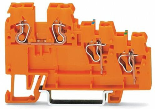WAGO 270-577 Aktorenklemme 5mm in Orange, 10 Stück - Bild 1