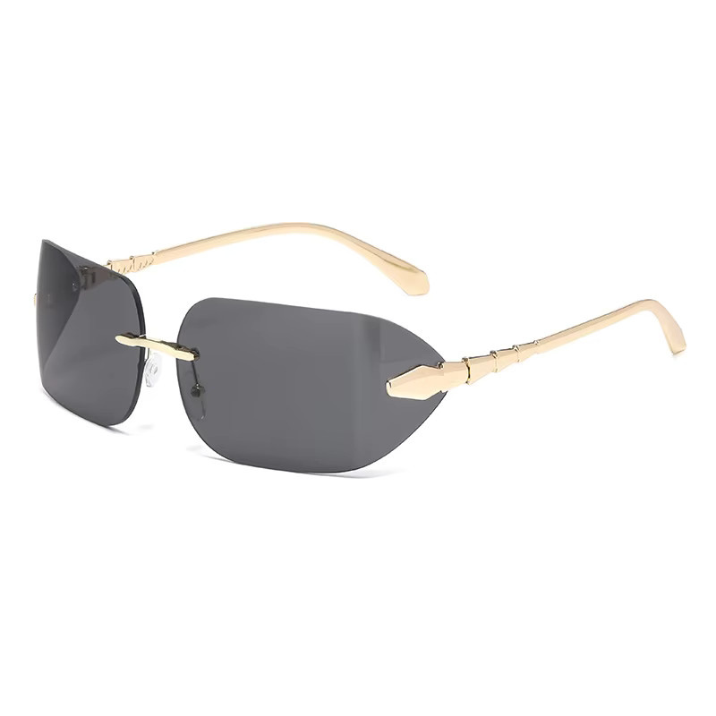 Samjune Sonnenbrille, randlos, Metall, Unisex - Bild 2