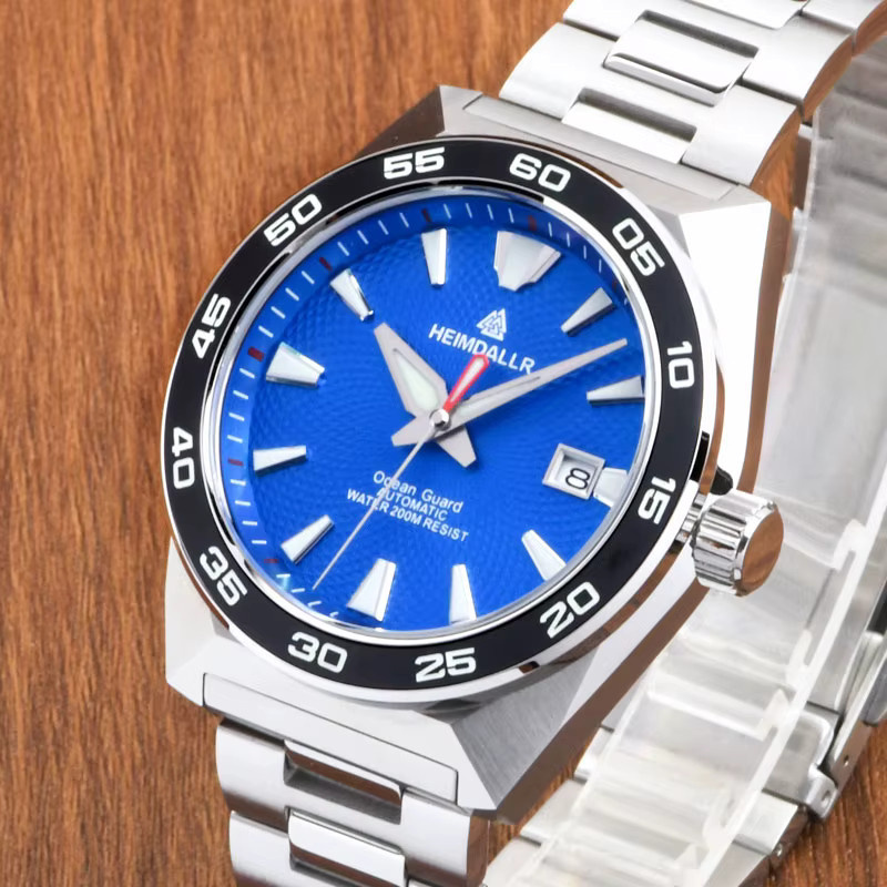 Heimdallr Monster GS Diver Herrenuhr, Automatik, Edelstahl, 43 mm, blau - Bild 2