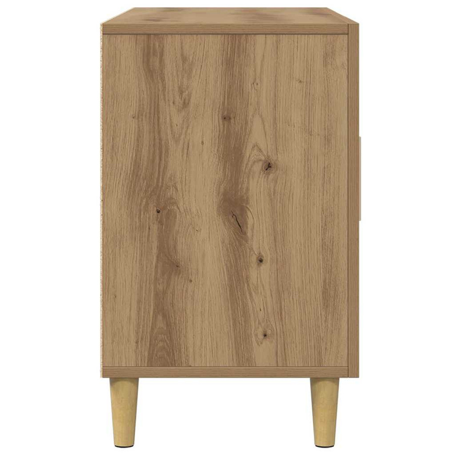 vidaXL Sideboard Artisan-Eiche in Braun aus Holzwerkstoff, B/T/H: 100 x 36 x 60 cm - Bild 4