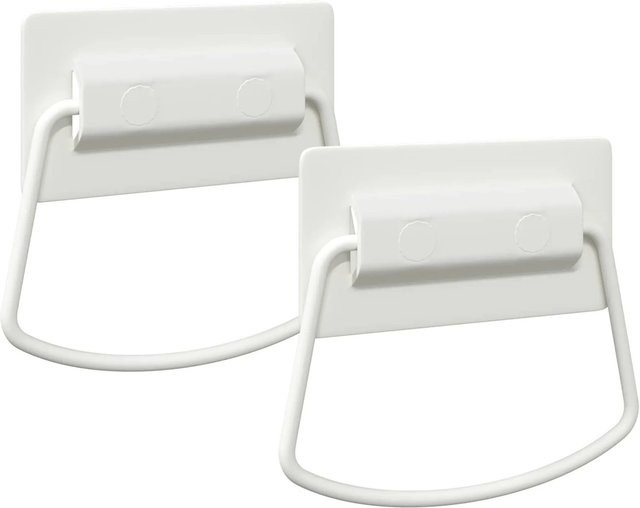 vidaXL Schrankgriffe Bow aus Metall in Weiß Matt, 2 Stück, B/H: 85 x 45 mm - Bild 1