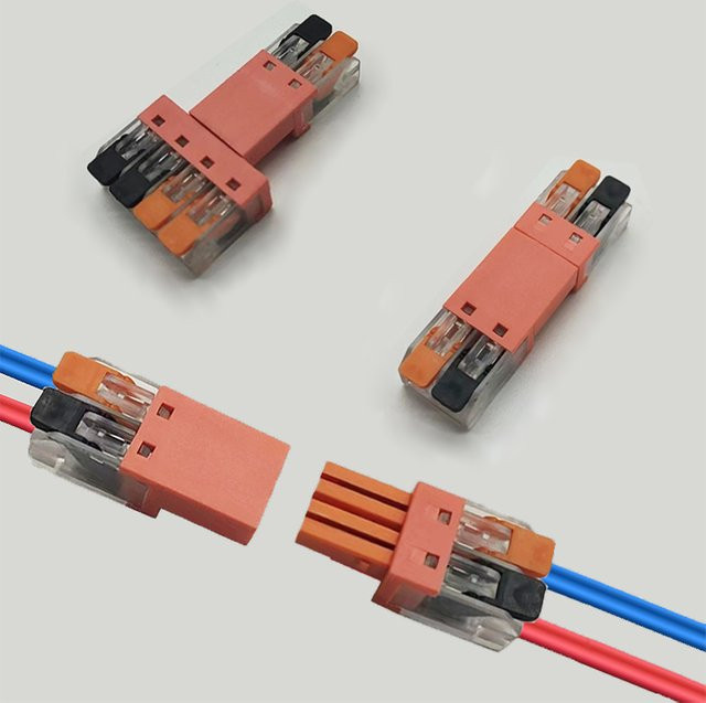 Schnellanschluss-Klemme für Kabelstecker und Verdrahtung - Bild 1