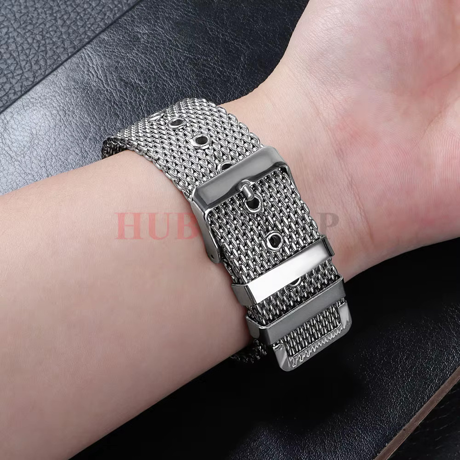 Uhrenarmband Edelstahl, Milanaise, Silber, Unisex - Bild 2