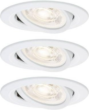 Paulmann Nova LED-Einbauleuchte GU10, Weiß, dimmbar und verstellbar, IP65, Warmweiß - Bild 1