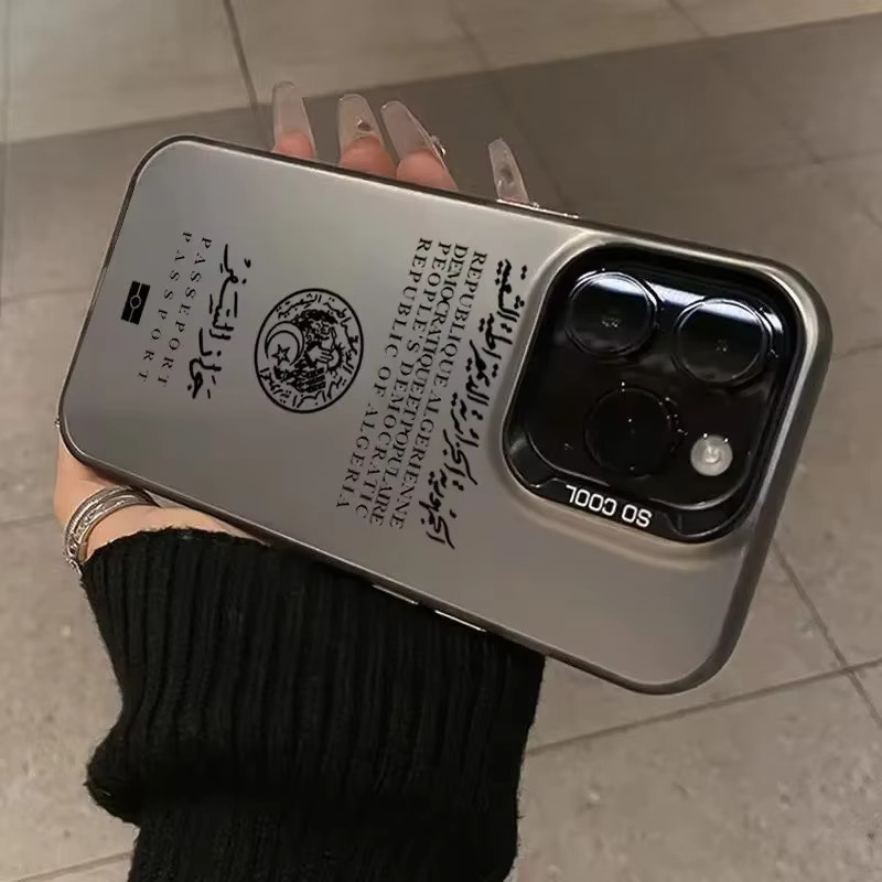 Stoßfeste iPhone Passhülle mit Algerien Design als harte Rückseite und Bumper Cover - Bild 4