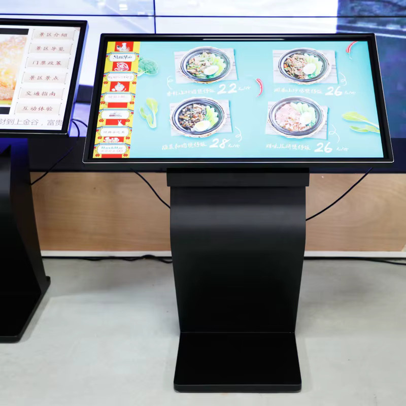 Benshi Fabrik Interaktiver 55 Zoll Multi-Touch-Tisch und Bodenstehender Digitaler Kiosk in Schwarz - Bild 3