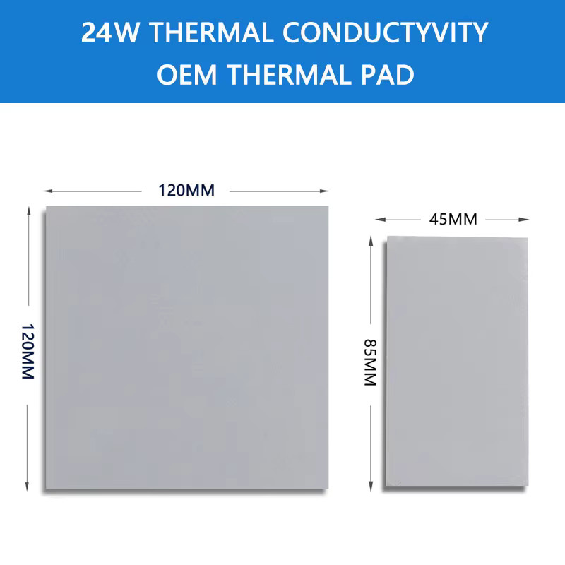 Upsiren Thermo Pad Leitfähiges Silikonpad für GPU und CPU in Grau, 85 x 45 mm und 120 x 120 mm - Bild 2