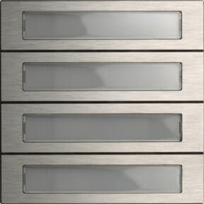 Gira Ruftastenmodul 4fach Edelstahl Silber 5534920 - Bild 1